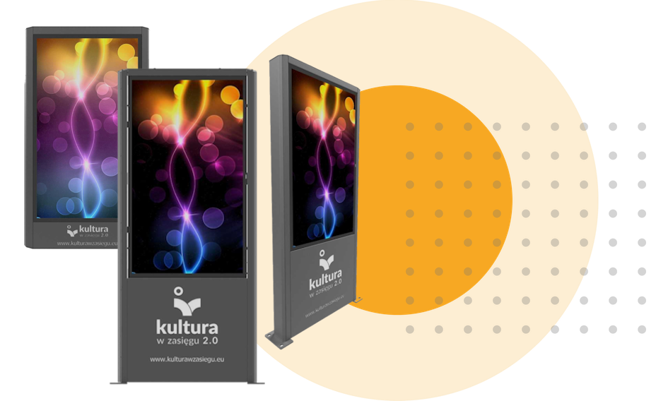 Elektroniczny plakat ilustracja